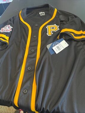 Pittsburgh CSA Pirates Black & Gold Baseball Jersey